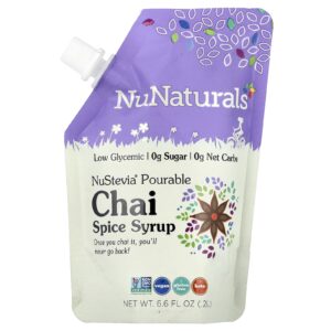 NuNaturals Xarope de Chai Despejável NuStevia® 02 l (66 fl oz)