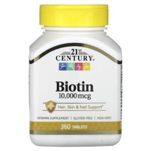 21st Century Biotina 10.000 mcg 360 comprimidos