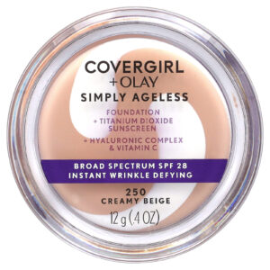 Covergirl Olay Simply Ageless Base FPS 28 Bege Cremoso 250 12 g (04 oz)