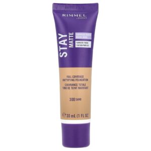 Rimmel London Stay Matte Base Matificante para Cobertura Total 300 Areia 30 ml (1 fl oz)