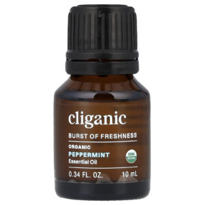 Cliganic Óleo Essencial Orgânico Hortelã-Pimenta 10 ml (034 fl oz)