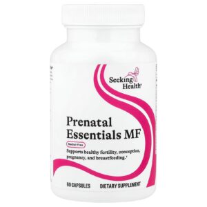 Seeking Health Prenatal Essentials MF Sem Metil 60 Cápsulas
