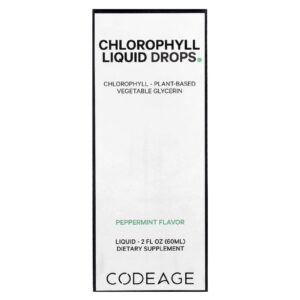 Codeage Gotas Líquidas de Clorofila Hortelã-pimenta 60 ml (2 fl oz)
