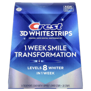 Crest 3D Whitestrips™ Kit para Clareamento Dental Seguro para o Esmalte 28 Tiras