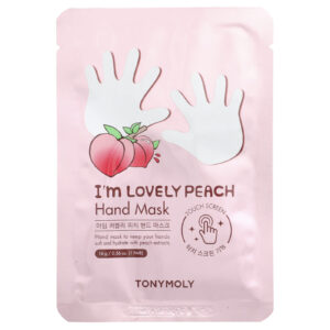 TonyMoly Im Lovely Peach Máscara para as Mãos 1 Par 16 g (056 oz)