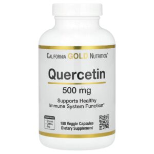 California Gold Nutrition Quercetina 500 mg 180 Cápsulas Vegetais