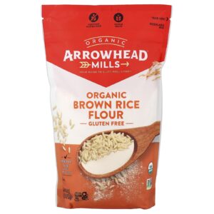 Arrowhead Mills Farinha de Arroz Integral Orgânico Sem Glúten 680 g (24 oz)