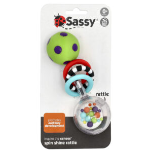Sassy Inspire The Senses® Spin Shine Rattle A partir de 0 Meses 1 Unidade