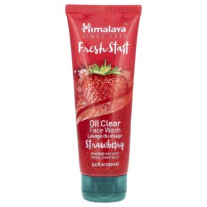 Himalaya Fresh Star Sabonete Líquido Facial Oil Clear Morango 100 ml (34 fl oz)