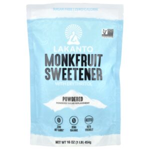 Lakanto Adoçante de Fruta-dos-monges com Eritritol Em Pó 454 g (16 oz)