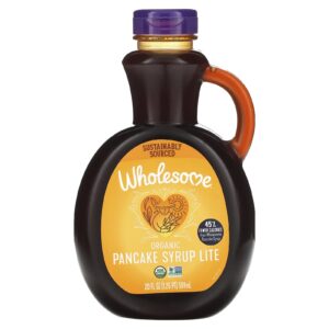 Wholesome Sweeteners Xarope de Panqueca Orgânico Lite 591 ml (20 fl oz)