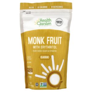Health Garden Fruta-dos-Monges com Eritritol Clássica 454 g (16 oz)