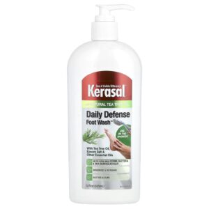 Kerasal Daily Defense Foot Wash™ Com Óleo de Melaleuca Sal de Epsom e Outros Óleos Essenciais 355 ml (12 fl oz)