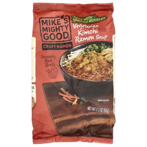 Mikes Mighty Good Craft Ramen Sopa de Ramen de Kimchi Vegetariana 64 g (23 oz)