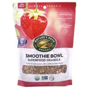 Natures Path Smoothie na Tigela Orgânica Granola com Superalimentos 270 g (95 oz)