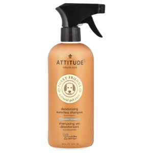 ATTITUDE Furry Friends Natural Pet Care™ Shampoo Desodorante sem Água Lavanda 473 ml (16 fl oz)