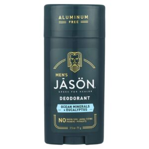Jason Natural para Homens Desodorante Sem Alumínio Minerais do Oceano + Eucalipto 71 g (25 oz)