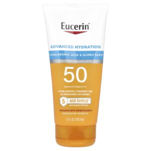 Eucerin Hidratação Avançada Loção Protetora Solar Leve FPS 50 Sem Perfume 150 ml (5 fl oz)