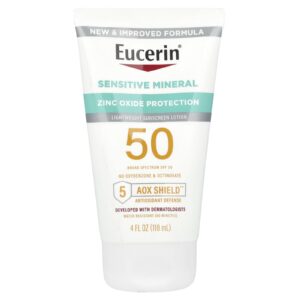 Eucerin Sensitive Mineral Loção de Protetor Solar Leve FPS 50 118 ml (4 fl oz)