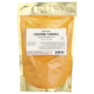 Pure Indian Foods Cúrcuma Lakadong Orgânica 227 g (8 oz)