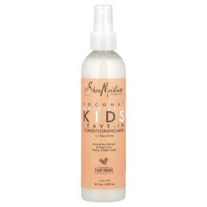 SheaMoisture Kids Leite Condicionador Leave-In com Manteiga de Karité Cabelo Encaracolado e Espesso Coco e Hibisco 237 ml (8 fl oz)