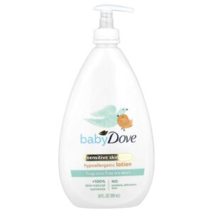 Dove Bebê Cuidados com a Pele Sensível Loção Hipoalergênica Sem Perfume 591 ml (20 fl oz)
