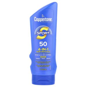 Coppertone Sport Loção de Protetor Solar Performance 4 em 1 FPS 50 207 ml (7 fl oz)