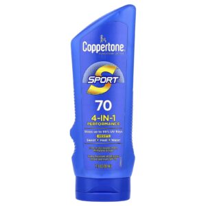 Coppertone Esporte Loção de Proteção Solar Desempenho 4 em 1 FPS 70 207 ml (7 fl oz)