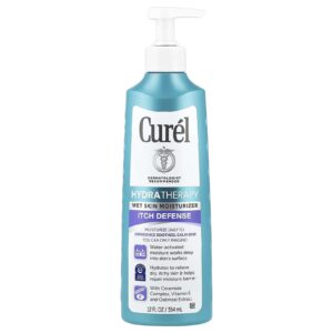 Curel Terapia de hidratação hidratante para pele molhada defesa contra coceiras 12 fl oz (354 ml)