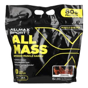 ALLMAX Sport ALLMASS™ Ganho Muscular Avançado Chocolate 227 kg (5 lbs)