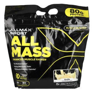 ALLMAX Sport ALLMass™ Ganho Muscular Avançado Baunilha 227 kg (5 lb)