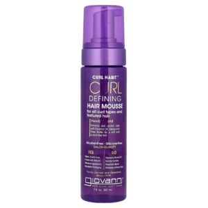 Giovanni Curl Habit™ Mousse Definidora para Cabelos Para Todos os Tipos de Cachos e Cabelos Texturizados 207 ml (7 fl oz)