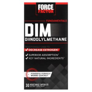 Force Factor Fundamentals DIM Diindolylmethane 30 Cápsulas Vegetais