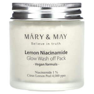 Mary & May Limão e Niacinamida Glow Embalagem para Lavar 125 g (44 oz)