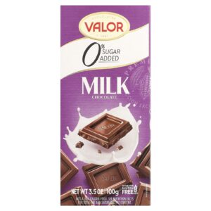 Valor Chocolate ao Leite Sem Adição de Açúcar 100 g (35 oz)