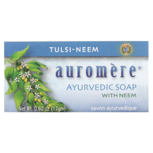 Auromere Sabonete Ayurvédico em Barra com Neem Tulsi-Neem 17 g (06 oz)