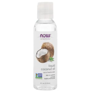 NOW Foods Solutions Óleo de Coco Líquido Fracionado e Puro 118 ml (4 fl oz)