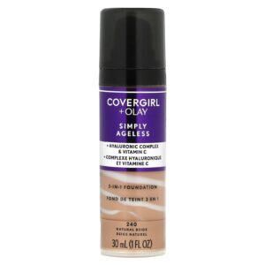Covergirl Olay Simply Ageless Base 3 em 1 Bege Natural 240 30 ml (1 fl oz)