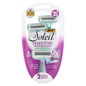 BIC Soleil Sensitive Advanced Aparelhos de Barbear Descartáveis 2 Unidades