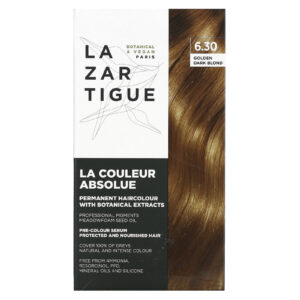 Lazartigue Coloração de Cabelo Permanente com Extratos Botânicos 630 Loiro Escuro Dourado 1 Aplicação