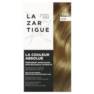 Lazartigue Coloração de Cabelo Permanente com Extratos Botânicos 700 Loiro 1 Aplicação