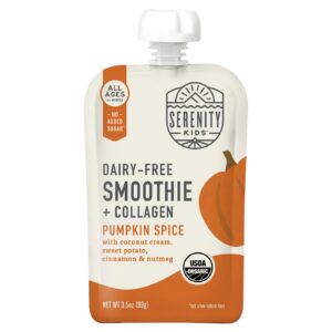 Serenity Kids Smoothie sem Laticínios + Colágeno Todas as Idades a Partir de 6 Meses Tempero de Abóbora 99 g (35 oz)