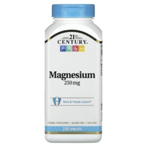 21st Century Magnésio 250 mg 250 comprimidos