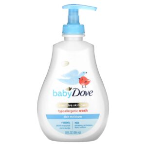 Dove Bebê Sabonete Líquido Hipoalergênico Hidratação Intensa 384 ml (13 fl oz)