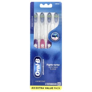Oral-B Escova de Dentes Advanced Clean Média 4 Unidades