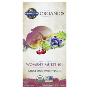 Garden of Life Organics Multivitamínico para Mulheres Acima de 40 Anos 60 Comprimidos Veganos