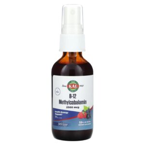 KAL B-12 Metilcobalamina Fruto Silvestre 2.500 mcg 59 ml (2 fl oz)