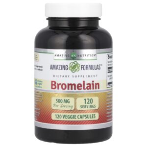 Amazing Nutrition Bromelaína 500 mg 120 Cápsulas Vegetais