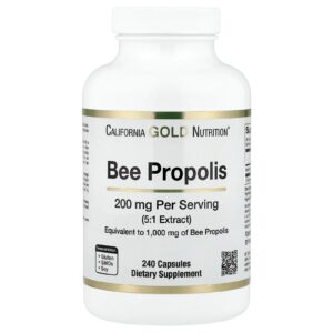 California Gold Nutrition Própolis de Abelha 1.000 mg 240 Cápsulas