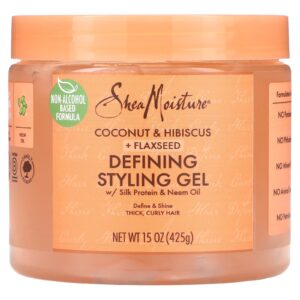 SheaMoisture Gel Definidor para Modelagem Coco e Hibisco + Linhaça 425 g (15 oz)